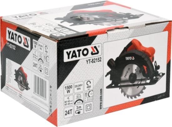Prekės „Pjūklas diskinis 1500 W 185 mm YT-82152 Yato“ paveikslėlis