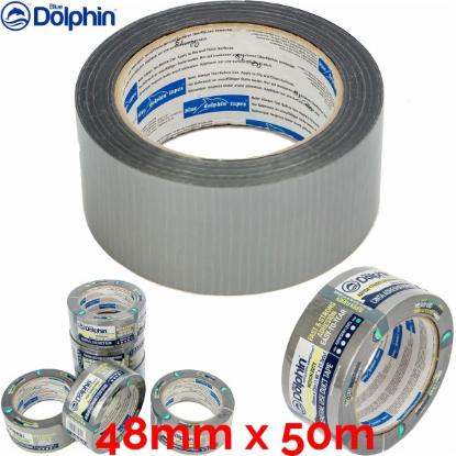 Prekės „48mm x 50m Sidabrinė Armuota Juosta FM-190 DUCT TAPE“ paveikslėlis