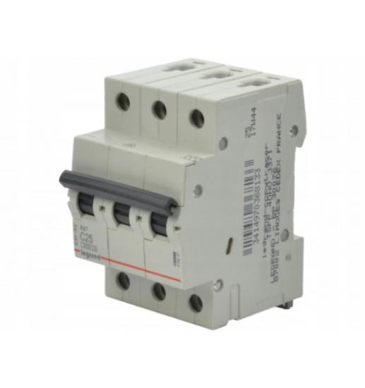Prekės „419237 Automatinis jungiklis RX3 3P C25A 6kA Legrand“ paveikslėlis