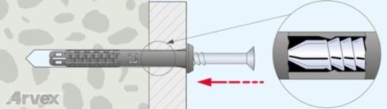 Prekės „Kaištis su kalamu sraigtu 6x40 mm su žiedu 180 vnt T-Fix“ paveikslėlis