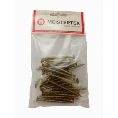 Prekės „Medsraigčiai geltoni 4,5x50/32 mm 30 vnt Meistertex“ paveikslėlis