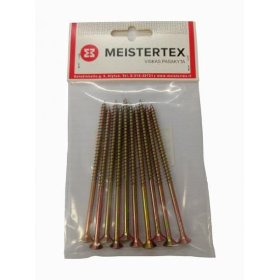 Prekės „Medsraigčiai geltoni 6x120/70 mm 10 vnt Meistertex“ paveikslėlis