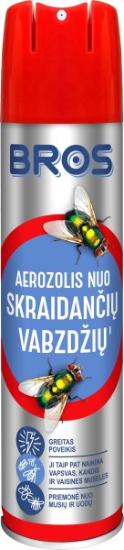 Prekės „Aerozolis nuo skraidančių vabzdžių BROS 400 ml“ paveikslėlis