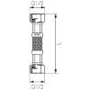 Prekės „Plieninė sujungimo žarna vidinis/vidinis sriegiai FERRO PWS30 1/2" 150 cm“ paveikslėlis