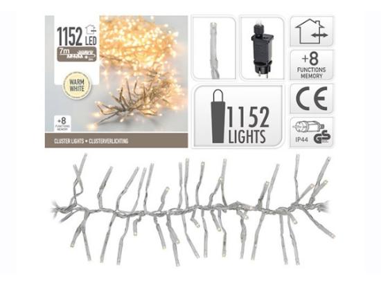 Prekės „Girlianda elektrinė 1152 LED 8,5 metro šiltai balta“ paveikslėlis