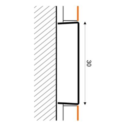 Prekės „Profilis SC030-51-250 30mm nerūdijantis plienas 2,5m“ paveikslėlis
