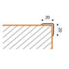 Prekės „Profilis SK020-50-250 20x20mm nerūdijantis plienas 2,5m“ paveikslėlis