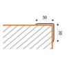 Prekės „Profilis SK030-50-250 30x30mm nerūdijantis plienas 2,5m“ paveikslėlis