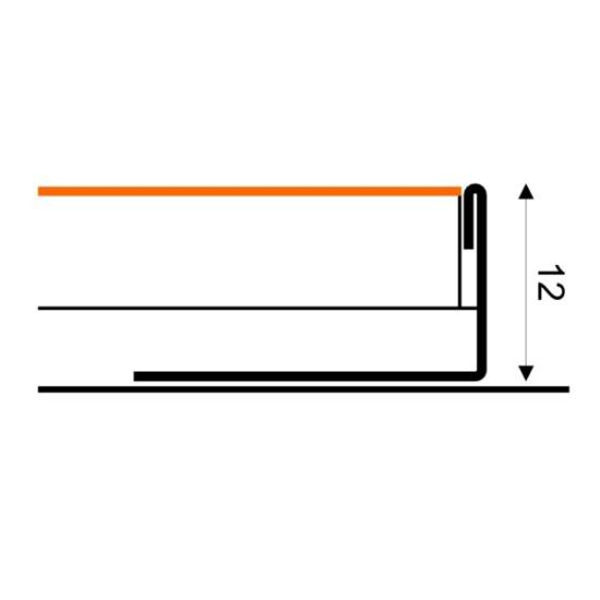 Prekės „Profilis SL012-50-250 12mm nerūdijantis plienas 2,5m“ paveikslėlis