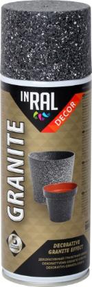 Prekės „Dažai INRAL DECOR GRANITE obsidian.aer.400ml“ paveikslėlis