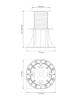 Prekės „Laikiklis terasai reguliuojamas 120-220 mm plastikinis DDP04“ paveikslėlis