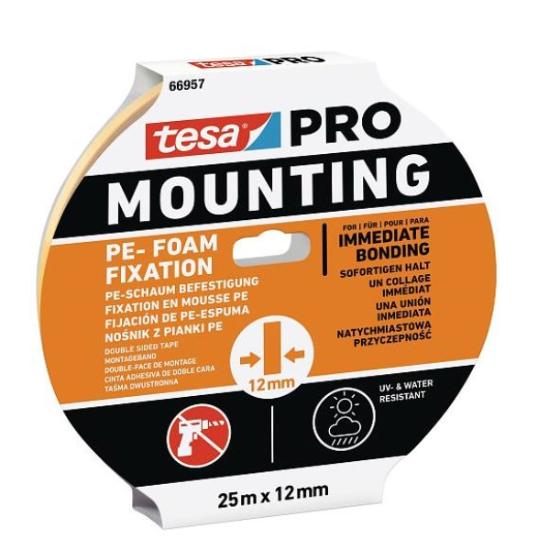Prekės „Juosta dvipusė PE 25mx12mm PRO Tesa“ paveikslėlis