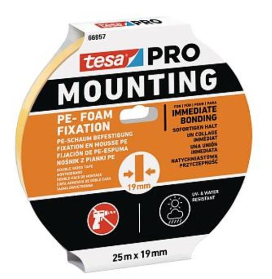 Prekės „Juosta dvipusė PE 25mx19mm PRO Tesa“ paveikslėlis