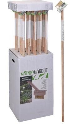 Prekės „Šepetys su medine rankena trinkelių tarpams valyti 127 cm ProGarden“ paveikslėlis