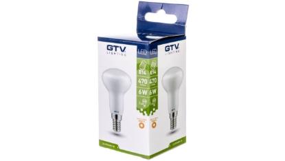 Prekės „LED lemputė E14  R50  6W  ARF  500lm  4000K  GTV“ paveikslėlis