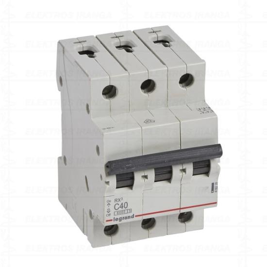 Prekės „Modulinis MCB automatinis jungiklis RX3 3P C40A 6kA Legrand“ paveikslėlis