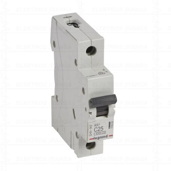 Prekės „Modulinis MCB automatinis jungiklis RX3 1P C25A 6kA Legrand“ paveikslėlis