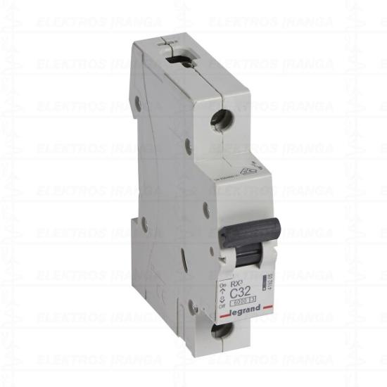 Prekės „Modulinis MCB automatinis jungiklis RX3 1P C32A 6kA Legrand“ paveikslėlis