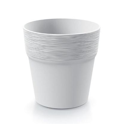 Prekės „Plastikinis vazonas Furu DFA120-S449, baltos spalvos“ paveikslėlis