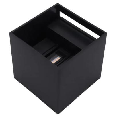 Prekės „Šviestuvas fasadinis  LED 2x3W 4000K IP54 juodas CUBE LEDOM“ paveikslėlis