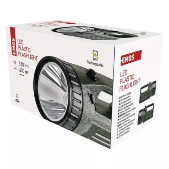 Prekės „Žibintuvėlis 3810, įkraunamas, LED 10W 330lm, SLA 4V, 4Ah, EMOS“ paveikslėlis