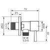 Prekės „Ventilis rutulinis kampinis FERRO ROTONDO Z295 1/2"x3/8"“ paveikslėlis