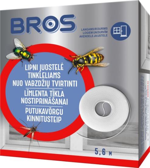Prekės „Lipni langų tinklelių juosta 5,6 m BROS“ paveikslėlis