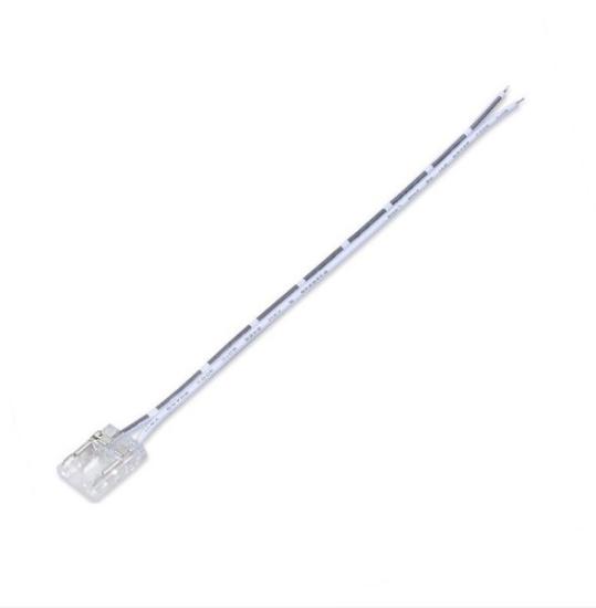 Prekės „Jungtis COB LED juostos 10mm skaidri su 15cm laidu“ paveikslėlis