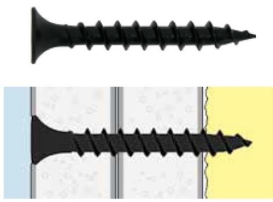 Prekės „Savisriegiai gipso kartono sujungimui gipsas-gipsas GKP 5,5x38 mm Parco“ paveikslėlis