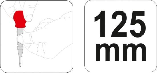 Prekės „Žymeklis automatinis centrui 125 mm Yato YT-47161“ paveikslėlis