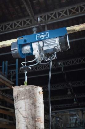 Prekės „Keltuvas elektrinis su lynu 125/250 kg 530W HRS250 Scheppach“ paveikslėlis