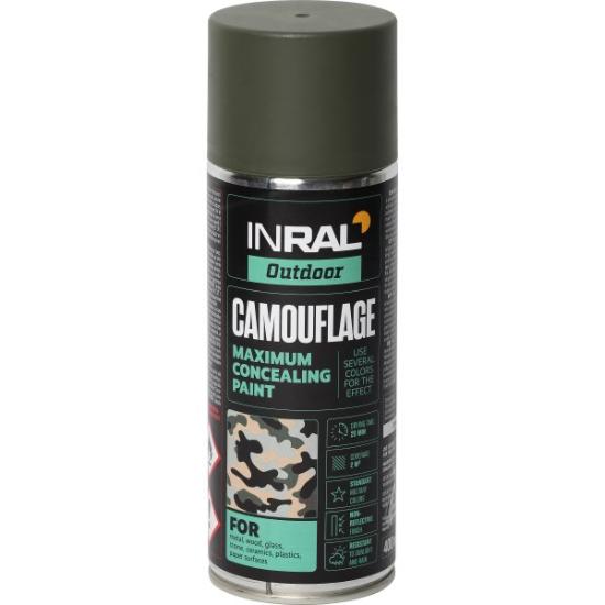 Prekės „Dažai INRAL CAMOUFLAGE RAL6031 matiniai 400 ml“ paveikslėlis