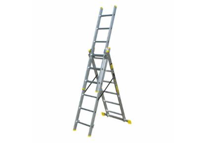 Prekės „Kopėčios aliuminės universalios 3 dalių 6 pakopų 1,65 x 3,2 m Bayersystem BS-DW 3x6“ paveikslėlis