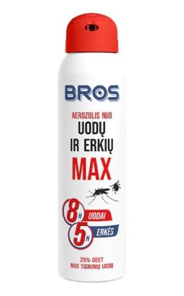 Prekės „Aerozolis nuo uodų ir erkių MAX 90 NEW“ paveikslėlis