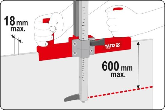 Prekės „Pjaustyklė GKP plokštei 18 mm 600 mm Yato“ paveikslėlis