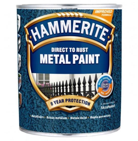 Prekės „Antikoroziniai dažai HAMMERITE HAMMERED FINISH, 750 ml, tamsiai mėlynos sp., kaldinto metalo efekto“ paveikslėlis