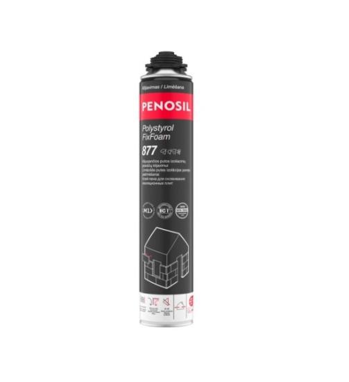 Prekės „Klijuojančios putos Penosil Polystyrol FixFoam 877, izoliacinių plokščių klijavimui, 750 ml“ paveikslėlis