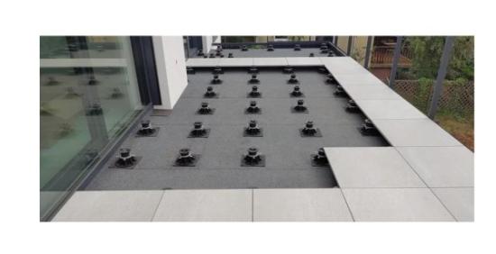 Prekės „Pagrindas pjedestalui terasai guminis 200x200x3 mm SBR“ paveikslėlis
