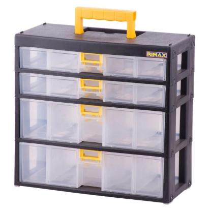 Prekės „Dėžutė smulkmenoms modulinė 4 eilių 29,5x31x14,4 cm RIMAX Organizador 2x40 + 2x80“ paveikslėlis