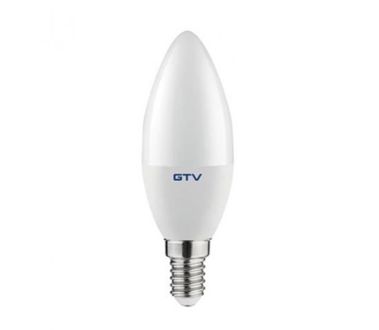 Prekės „Lemputė GTV LED 8W / E14 / 700lm / žvakutės forma / 4000K / 160* / 230V“ paveikslėlis
