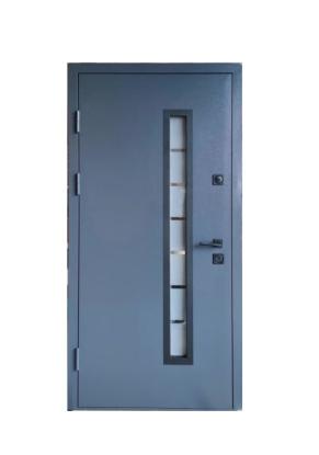 Prekės „Lauko durys MAGDA T15-148 su stiklu 96D Pilka 7024“ paveikslėlis