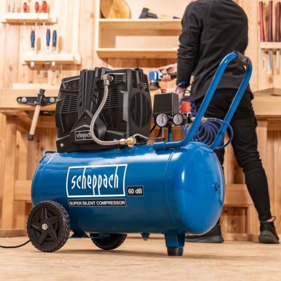 Prekės „Kompresorius oro 50 L betepalinis 230 V HC51Si Scheppach“ paveikslėlis