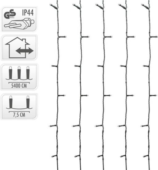Prekės „Kalėdinė girlianda 720 LED, 54 metrai, šaltai balta“ paveikslėlis