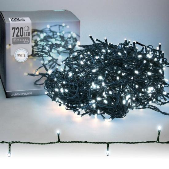 Prekės „Kalėdinė girlianda 720 LED, 54 metrai, šaltai balta“ paveikslėlis