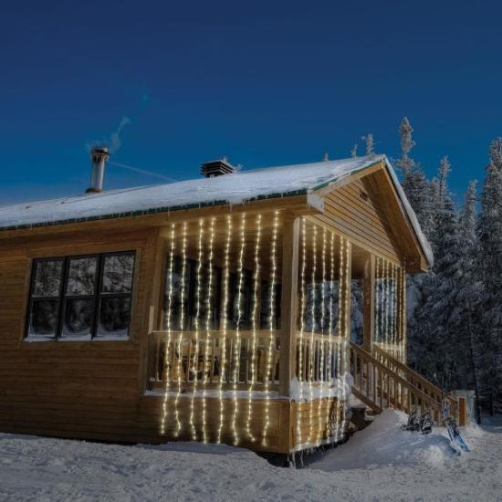 Prekės „Elektrinė girlianda - varvekliai 240 LED 2 m, šiltai baltos spalvos“ paveikslėlis