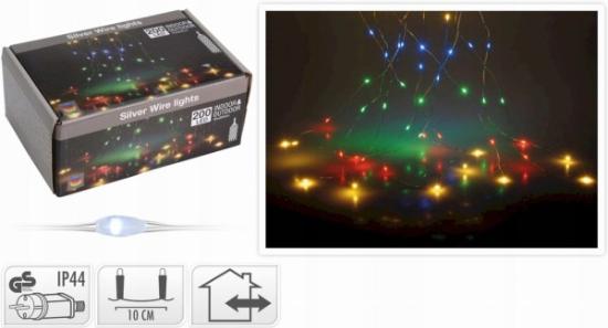 Prekės „Elektrinė girlianda 200 LED 10 x 200 cm, Multi Color“ paveikslėlis