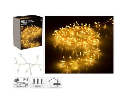 Prekės „Elektrinė girlianda 960 LED 9,6 m, šiltai baltos spalvos“ paveikslėlis