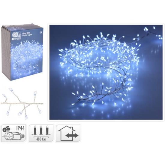 Prekės „Elektrinė girlianda 480 LED 4,8 m, šaltai baltos spalvos“ paveikslėlis
