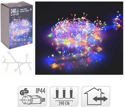 Prekės „Elektrinė girlianda 240 LED 2,4 m Multi Color“ paveikslėlis