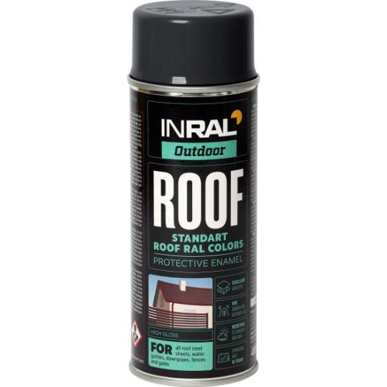 Prekės „Dažai INRAL ROOF SPRAY aerozoliniai RAL7024 400ml“ paveikslėlis